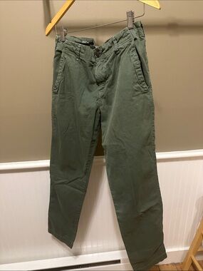 Men's Olive Chino Pants - Classic Casual Fit